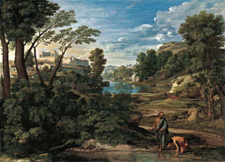 Poussin, Landscape with Diogenes